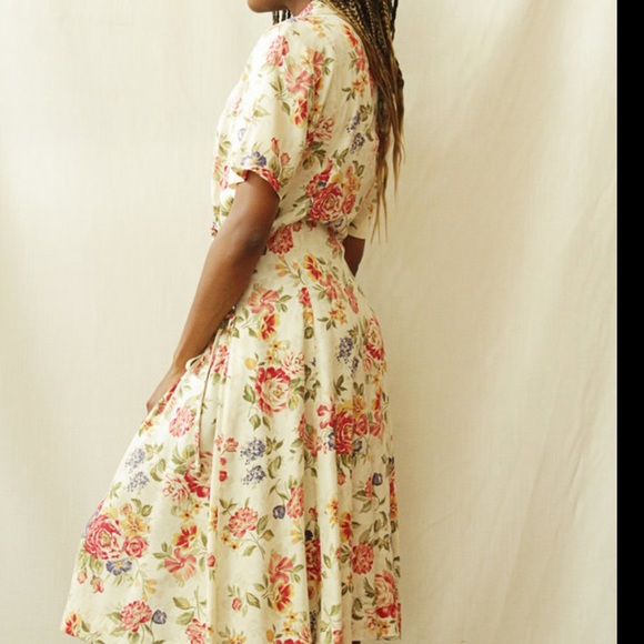 Jennifer James Dresses & Skirts - Jennifer James Vintage Midi / Maxi Cottagecore Boho Feminine Floral Dress